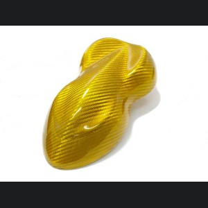 Alfa Romeo 4C Steering Wheel Trim - Carbon Fiber - Lower Trim Piece - Yellow Candy